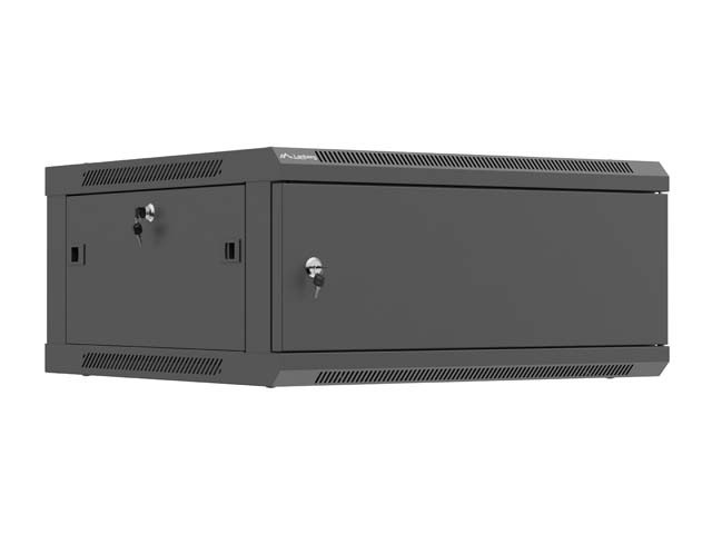 EINBAURACK 19" 4U 600X600 SCHWARZ METALLTÜR LANBERG (FLAT PACK)